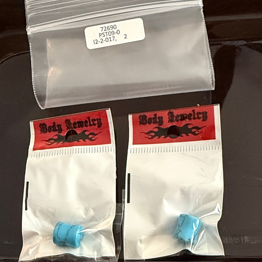 Blue Body Jewelry Plugs
